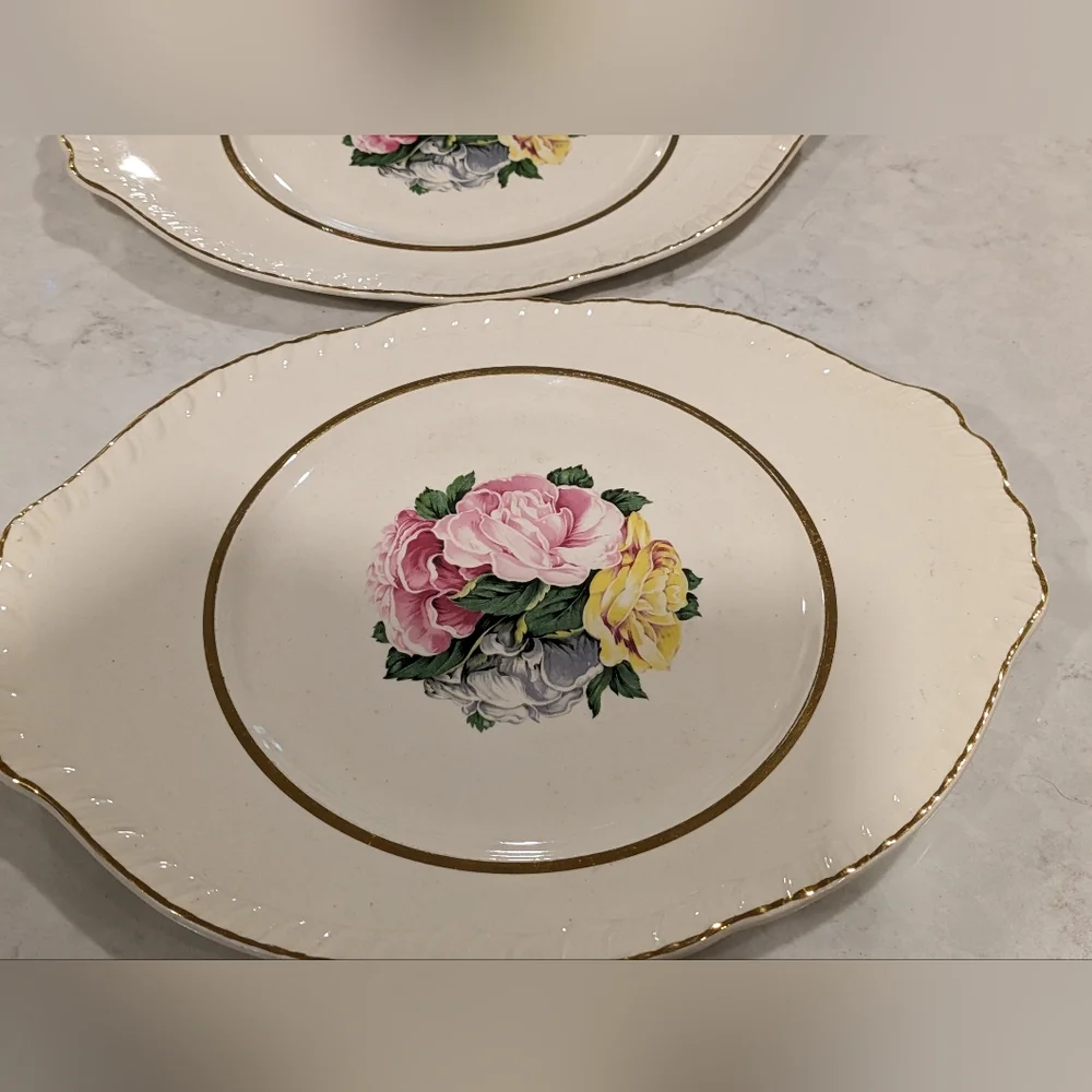 22 - Karat Gold American Limoges Plates